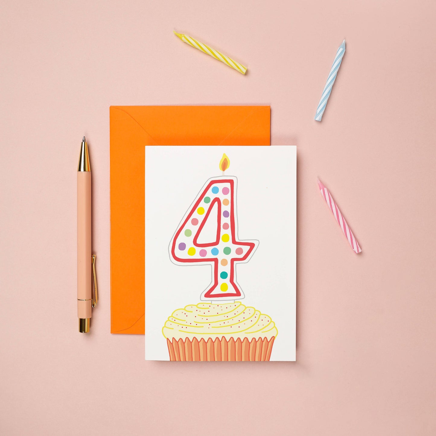 4th Birthday Greeting Card