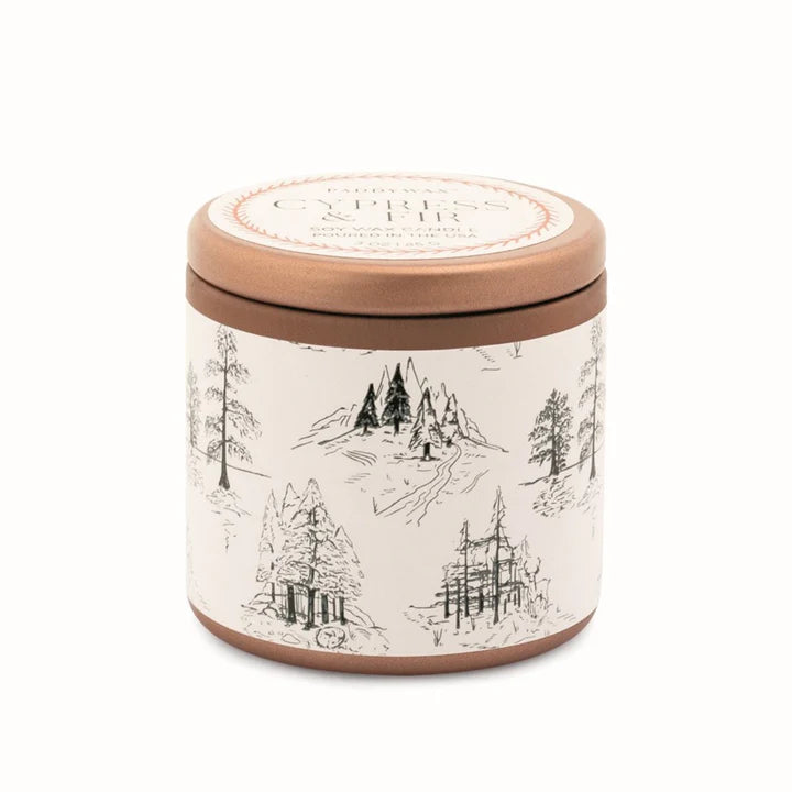 Cypress & Fir Small Copper Tin