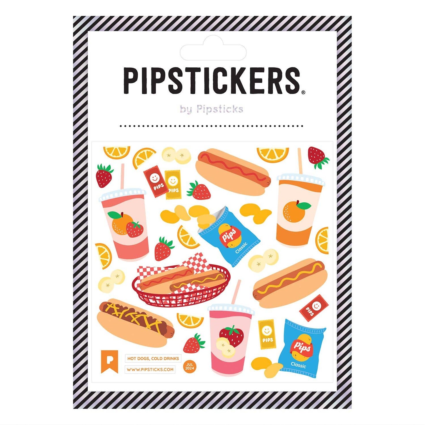 Hot Dogs, Cold Drinks Stickers