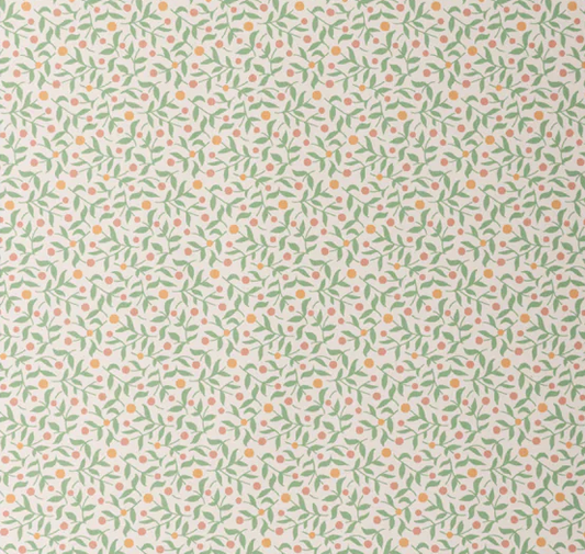 Gift Wrap Roll | Green Berry Branches