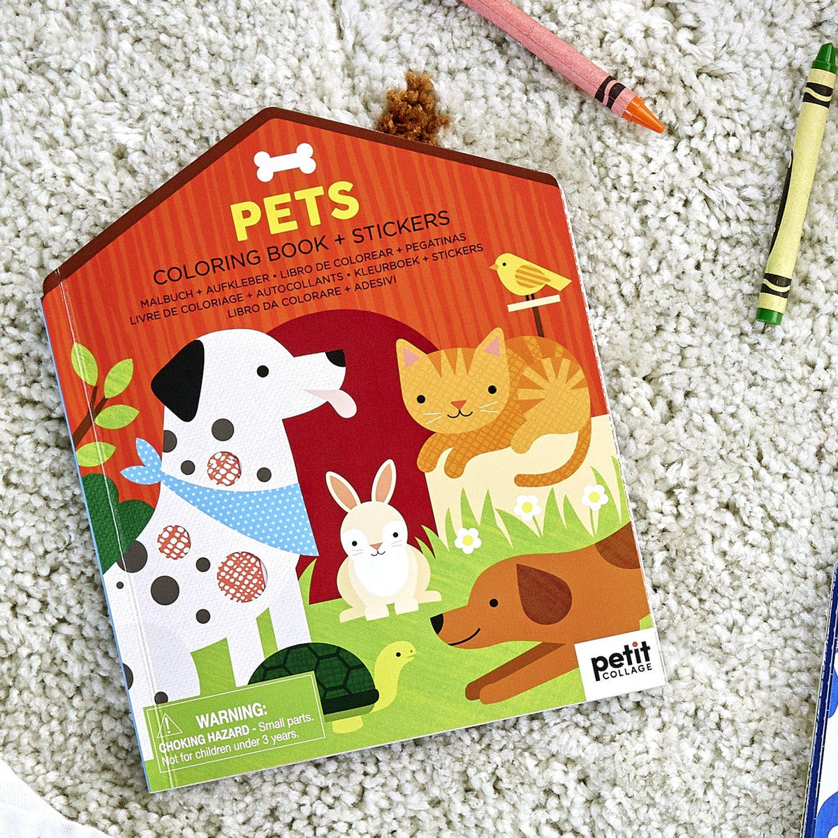 Coloring Book + Stickers | Pets