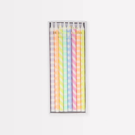 Pastel Patterned Candles