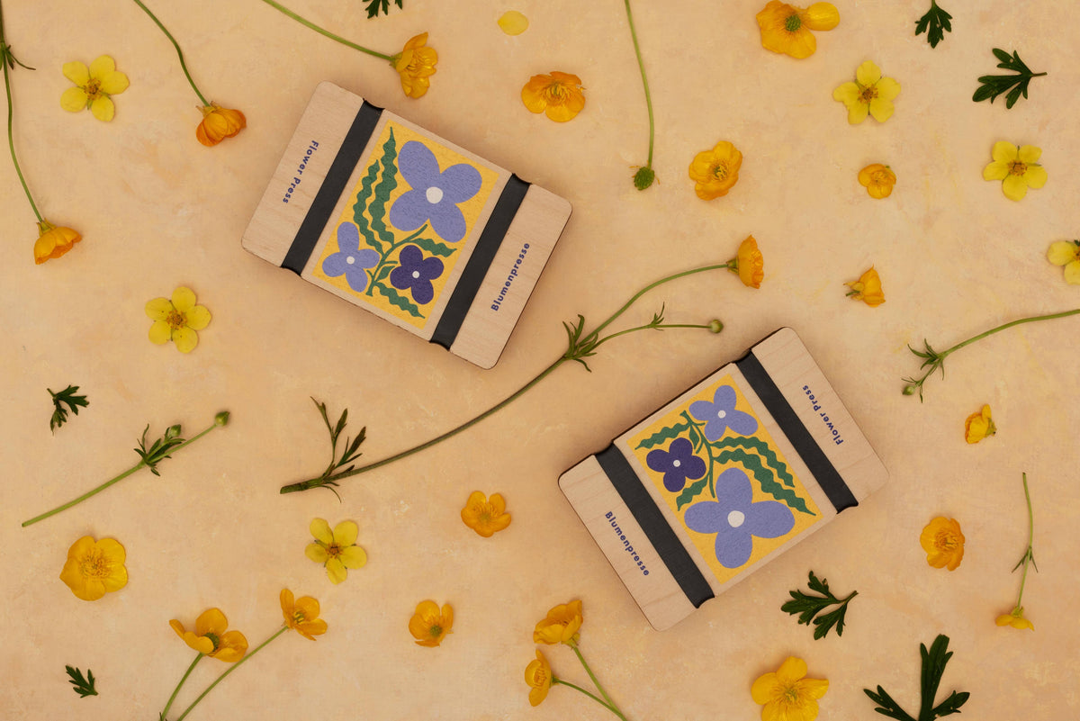 Pocket Flower Press | Blue Flowers