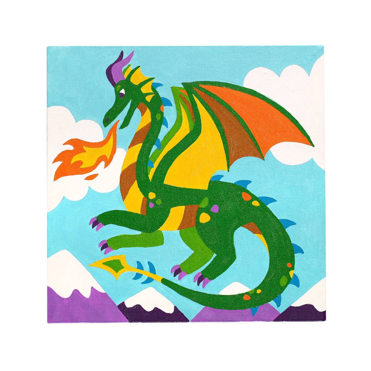 Colorific Canvas Paint by Number Kit | Fantastic Dragon