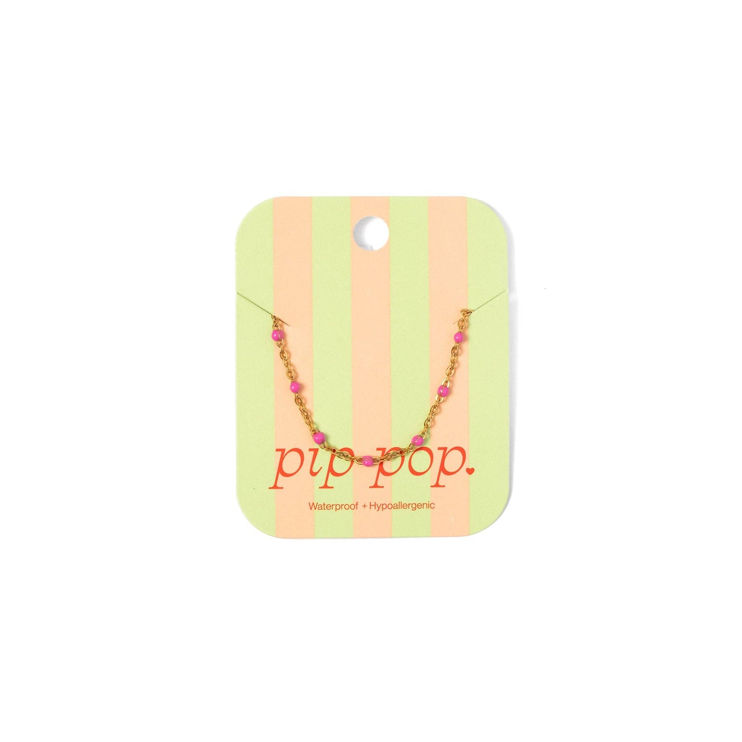 Enamel Bead Necklace