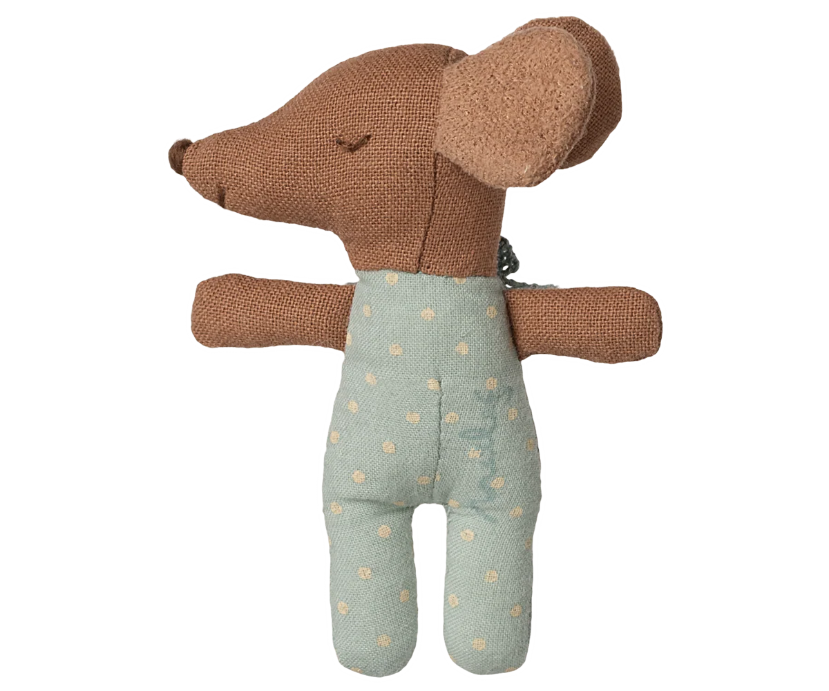 Sleepy Wakey Baby Mouse In Matchbox | Blue