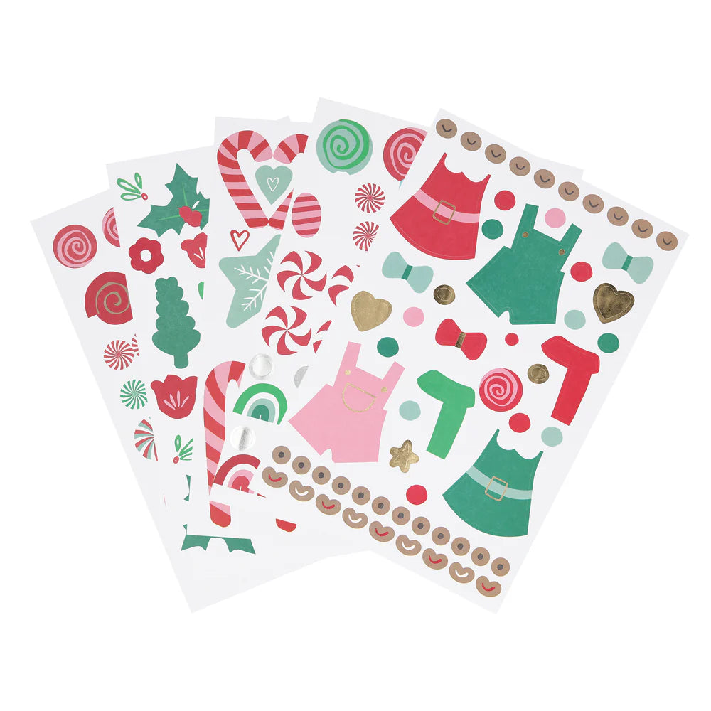 Gingerbread Sticker Advent Advent Calendar