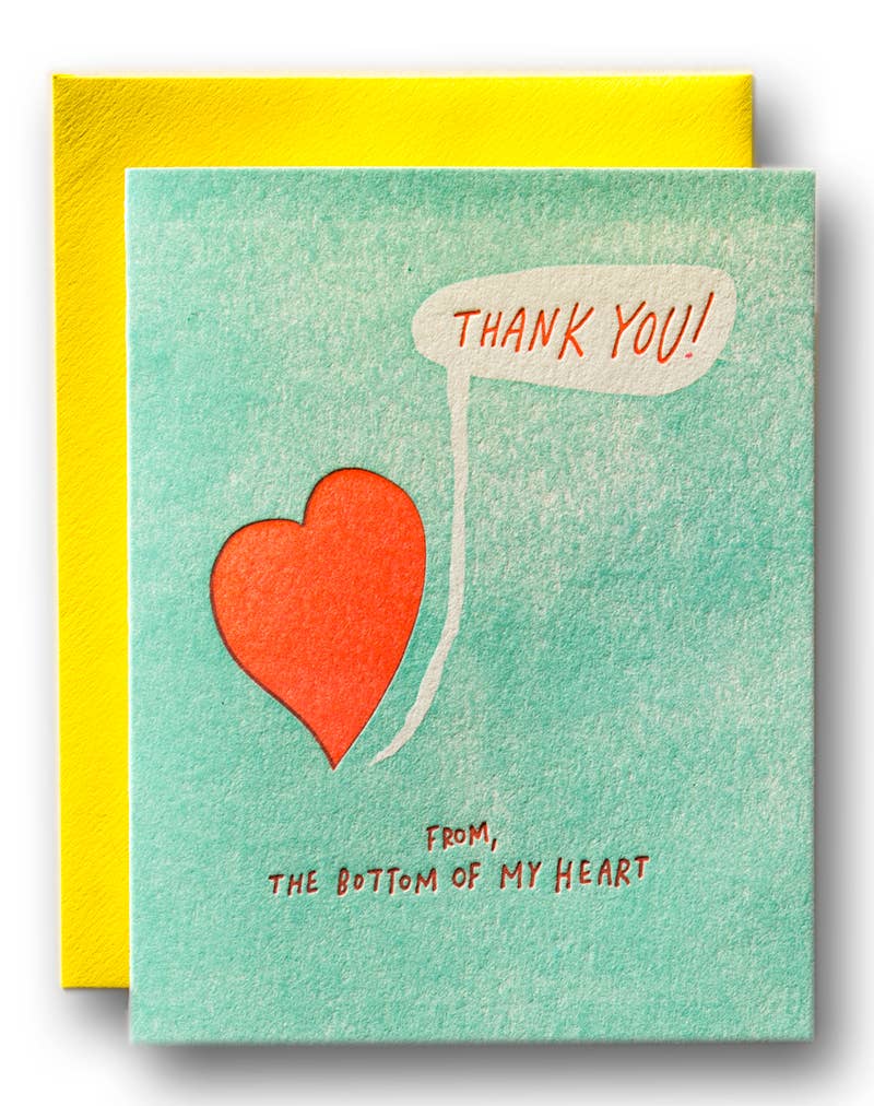 Thank You From The Bottom Of My Heart Card