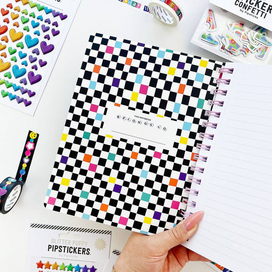 Bead Dazzled Spiral Notebook