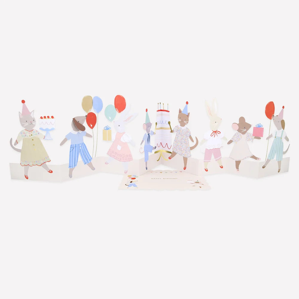 Animal Happy Birthday | Concertina Card