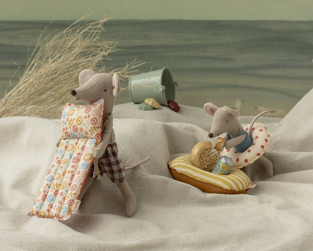 Beach Mouse | Dad With Air Mattress