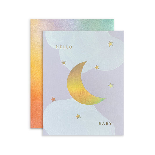 Moon Baby Greeting Card