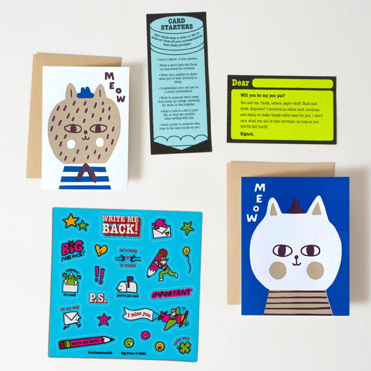 Cats Meow Letter Writing Write Me Back Pen Pal Kit
