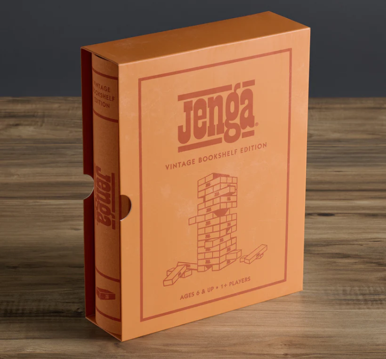 Jenga Vintage Bookshelf Edition