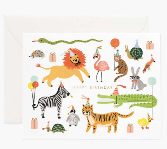 Party Animals Birthday Card
