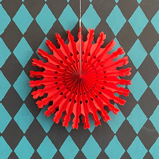 Medium Paper Fan | Red