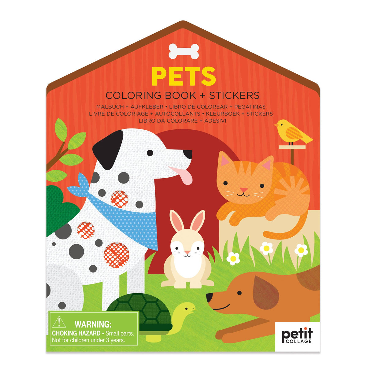 Coloring Book + Stickers | Pets