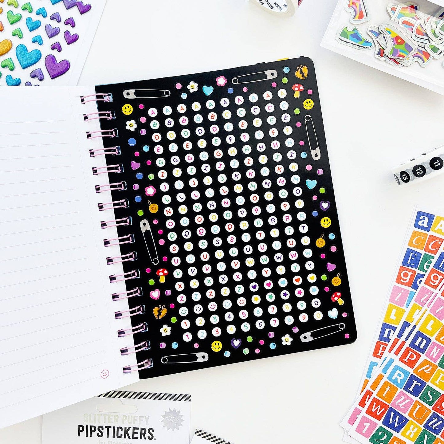 Bead Dazzled Spiral Notebook