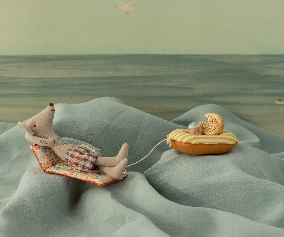 Beach Mouse | Dad With Air Mattress
