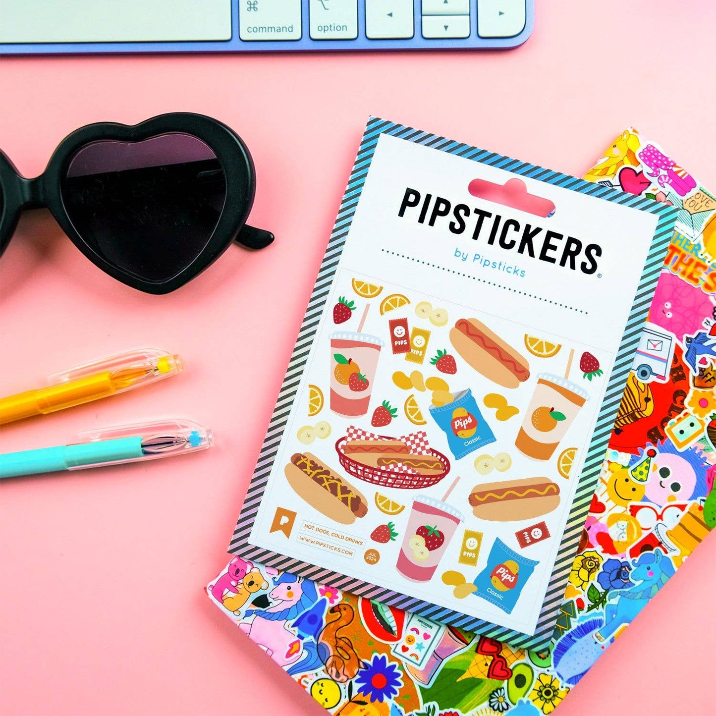 Hot Dogs, Cold Drinks Stickers