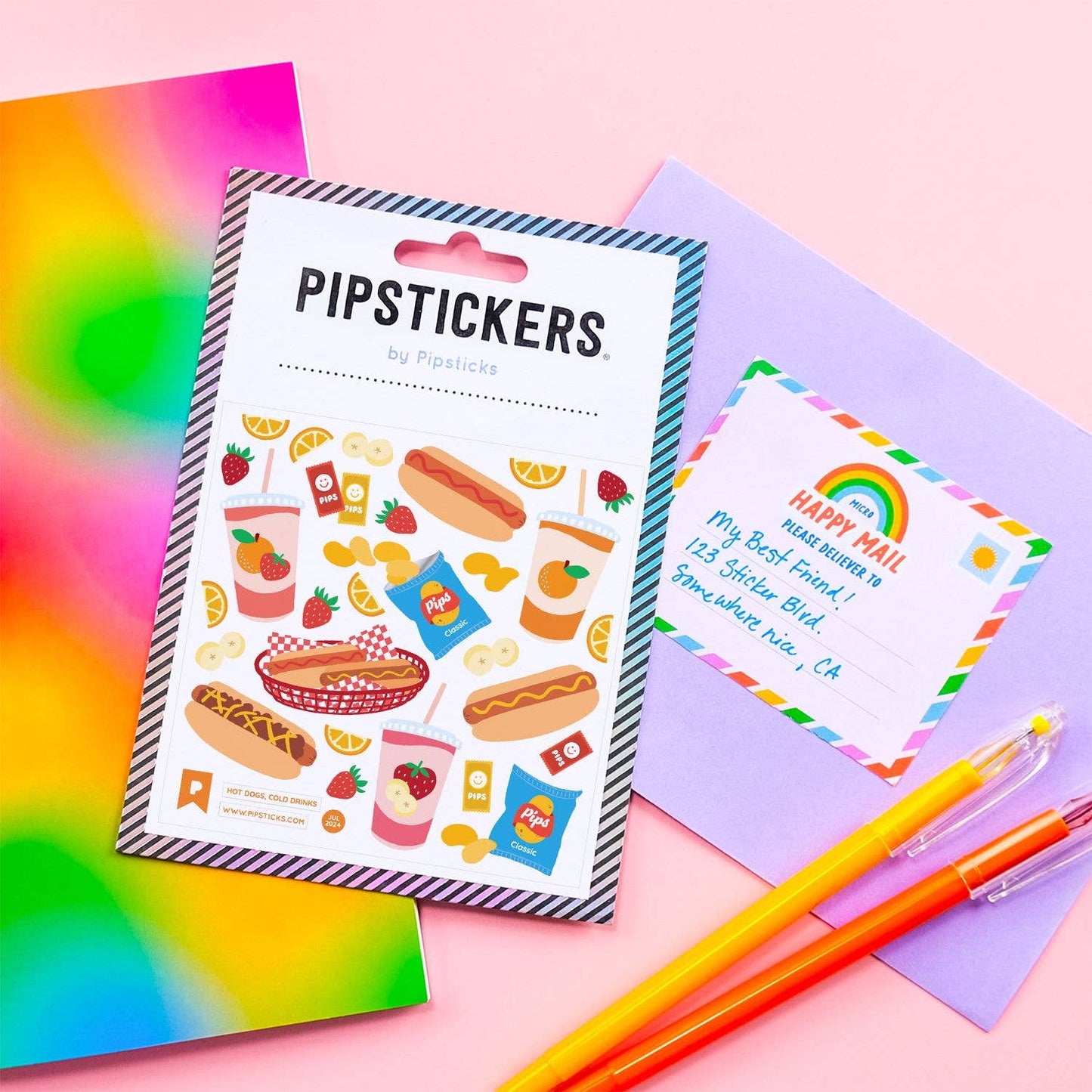 Hot Dogs, Cold Drinks Stickers