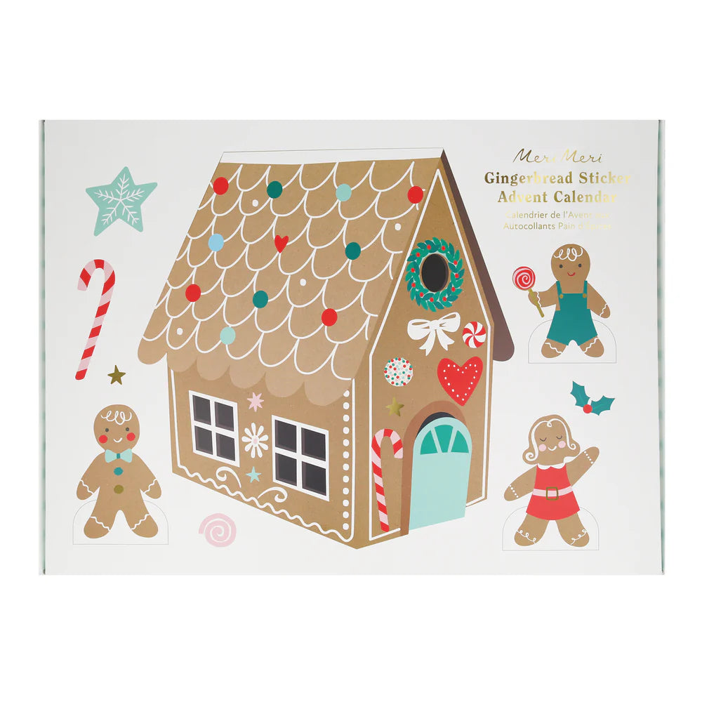 Gingerbread Sticker Advent Advent Calendar