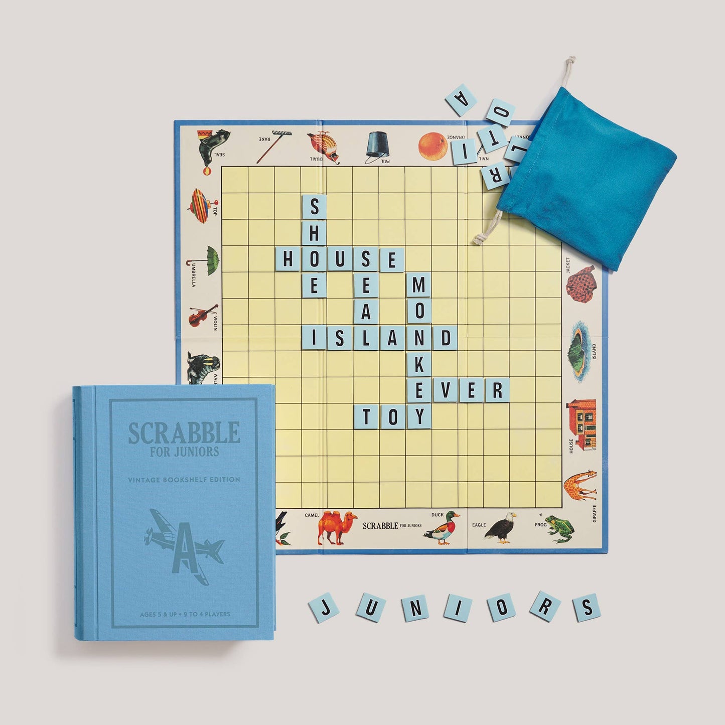 Scrabble Junior Vintage Bookshelf Edition