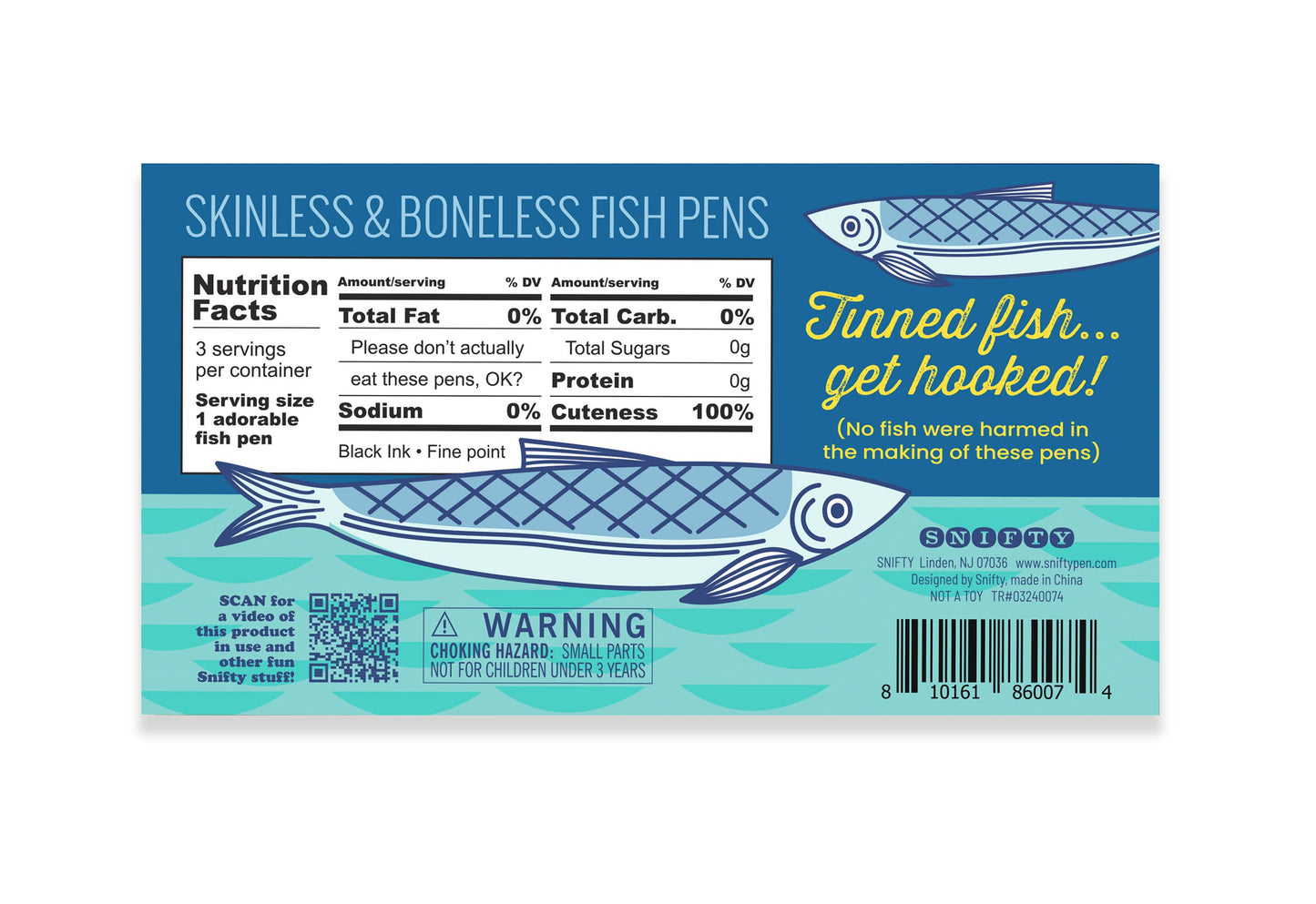 Tinned Fish Pens | Set Of 3