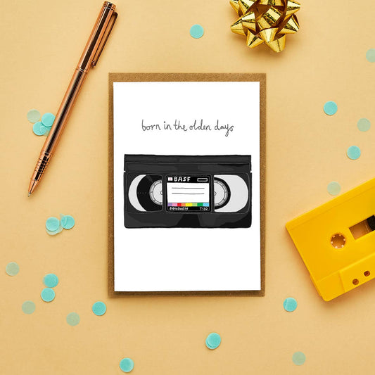 Funny VHS Birthday Card