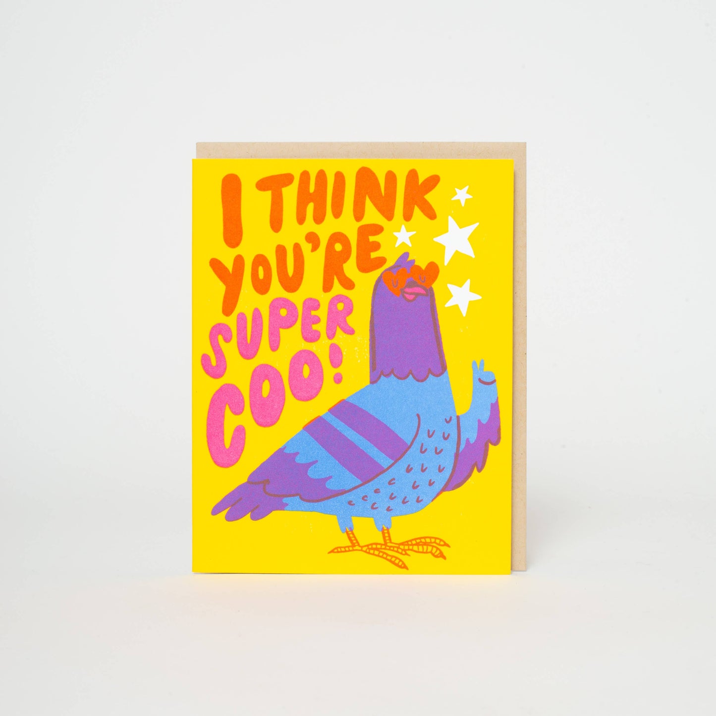 Super Coo Pigeon Greeting Card