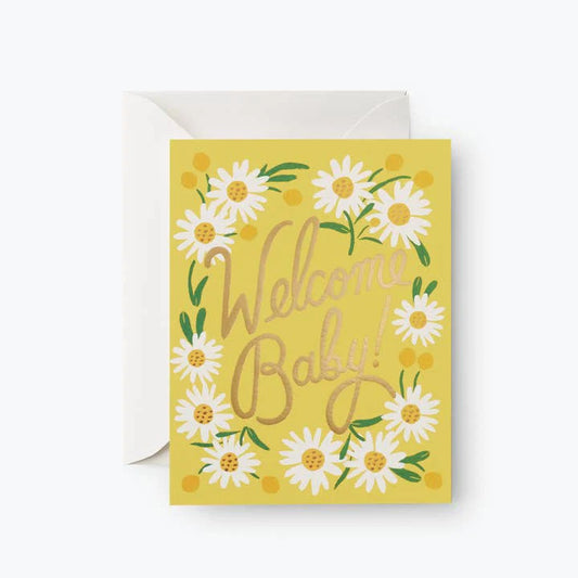 Welcome Baby Daisies Card