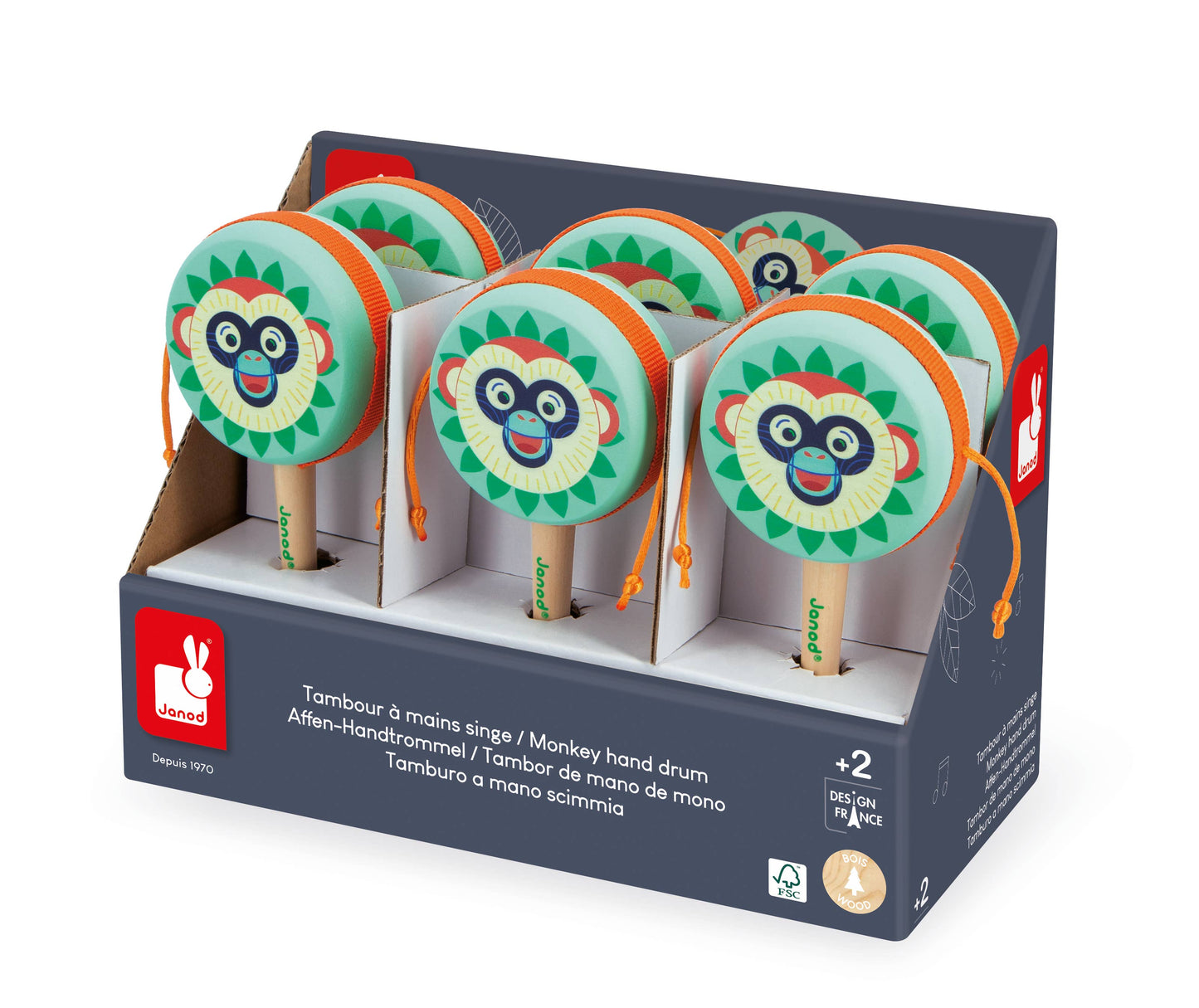 Musical Forest Hand Drums Display x6