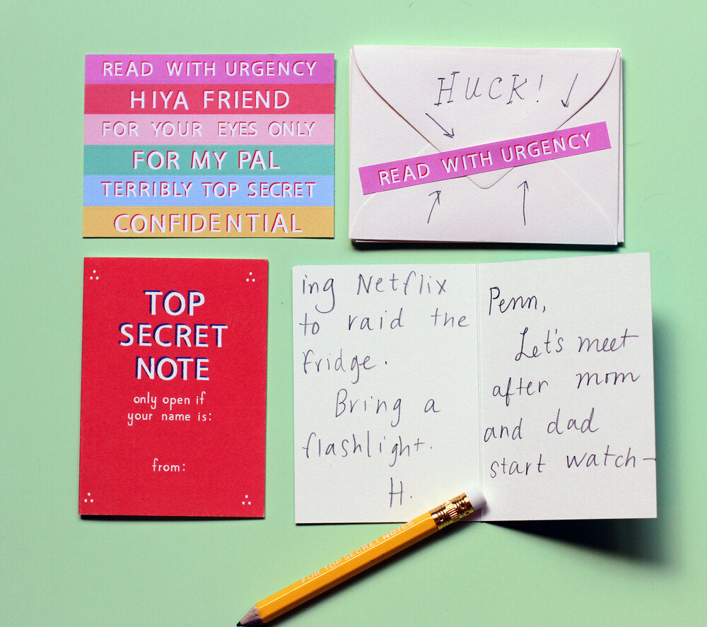 Top Secret Friendship Notes Set