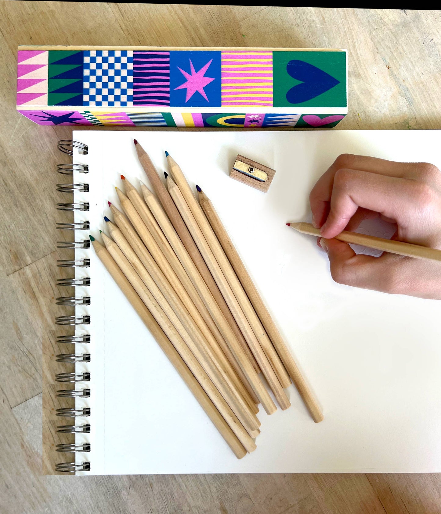 Colored Pencils With Wood Case | Geo Love