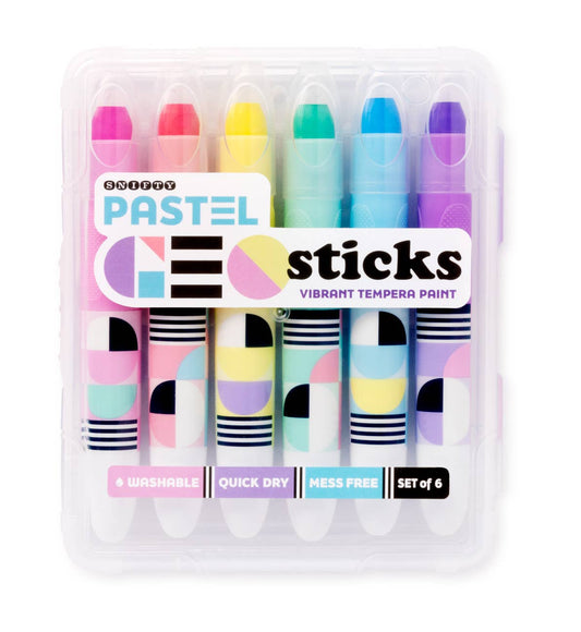 Geo Sticks Tempera Paint Sticks | Pastel
