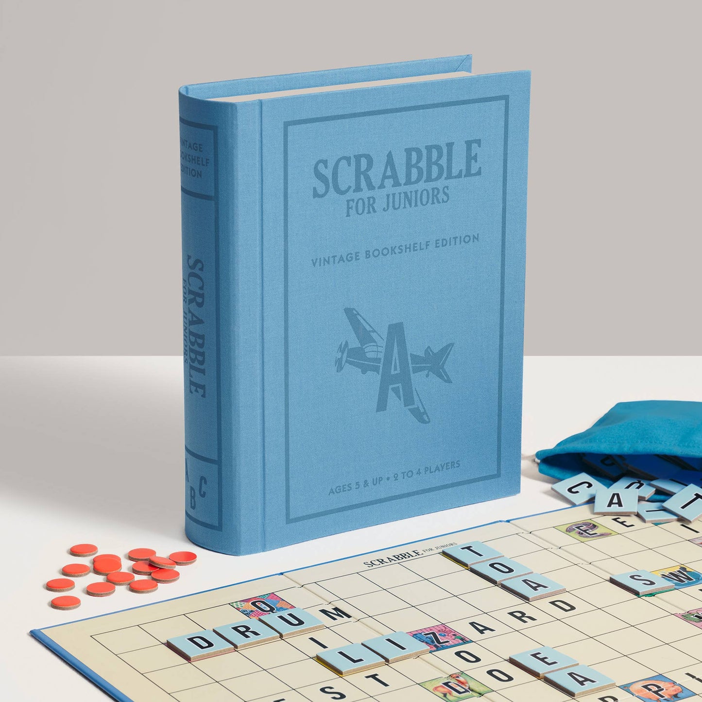 Scrabble Junior Vintage Bookshelf Edition