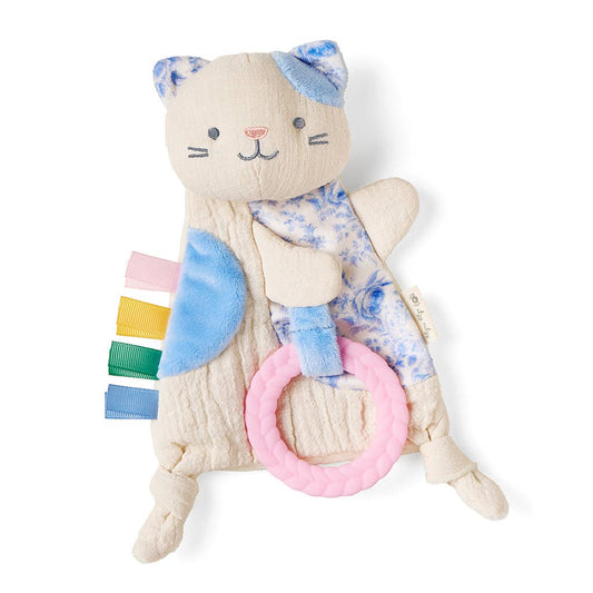 Bitzy Crinkle Sensory Toy + Teether | Kitty