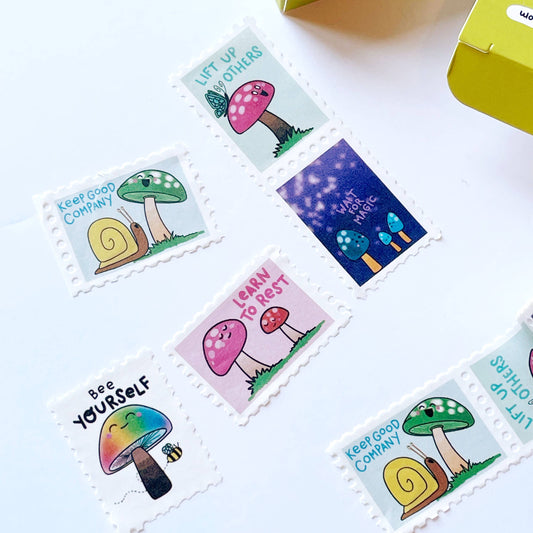 Tiny Toadstools Stamp Washi