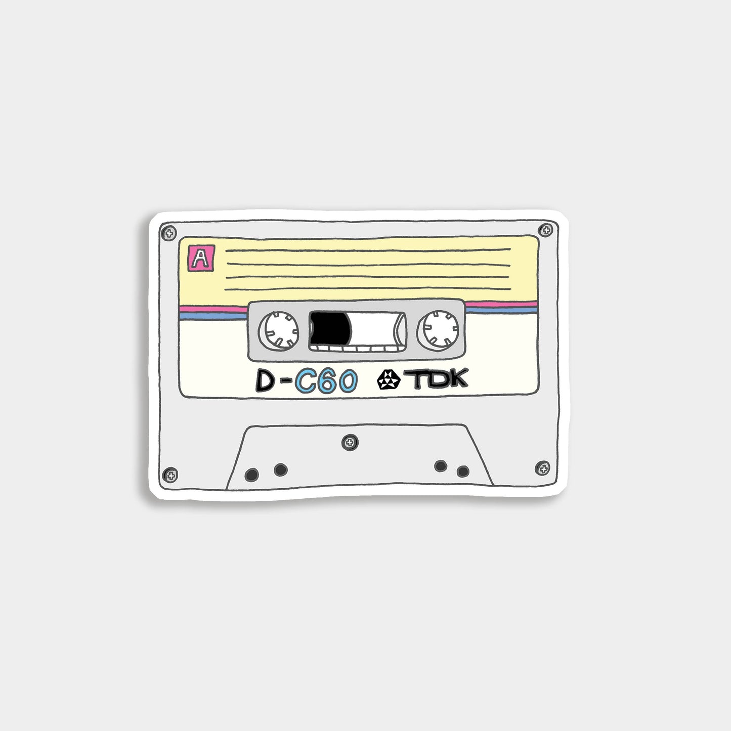 Cassette Tape Vinyl Sticker