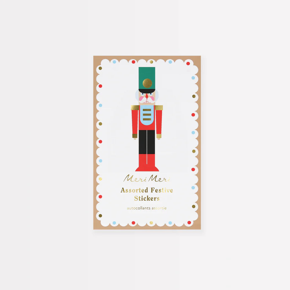 Assorted Festive Nutcracker Stickers