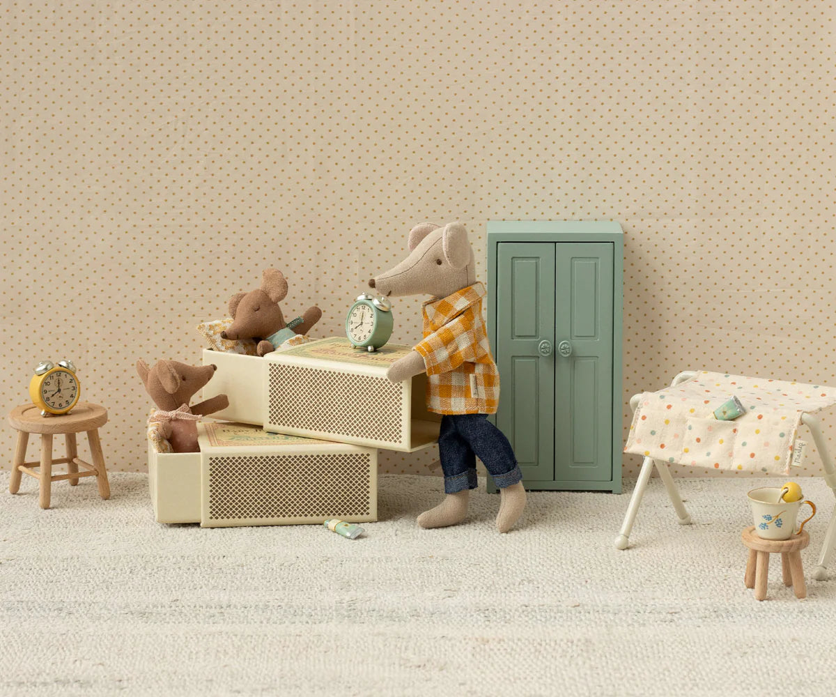 Sleepy Wakey Baby Mouse In Matchbox | Blue