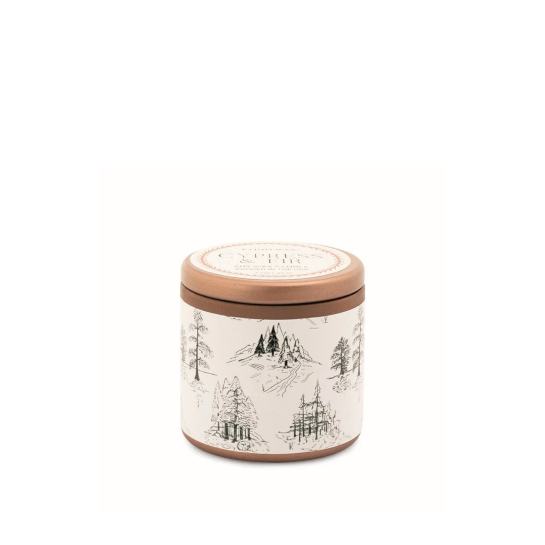 Cypress & Fir Small Copper Tin