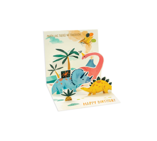 Dinosaurs Mini Pop-Up Birthday Card