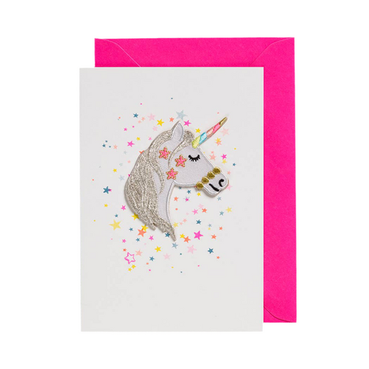 Unicorn Card With Iron-On Patch