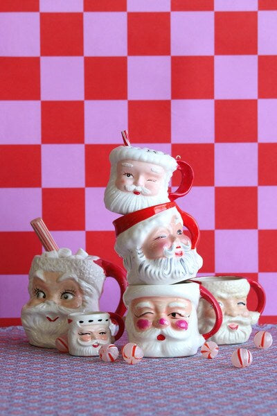 Vintage Santa Mug Ornament