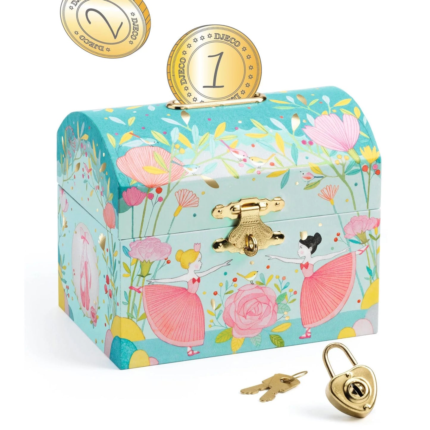 Wooden Ballerina Treasure Box
