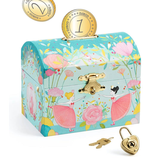 Wooden Ballerina Treasure Box