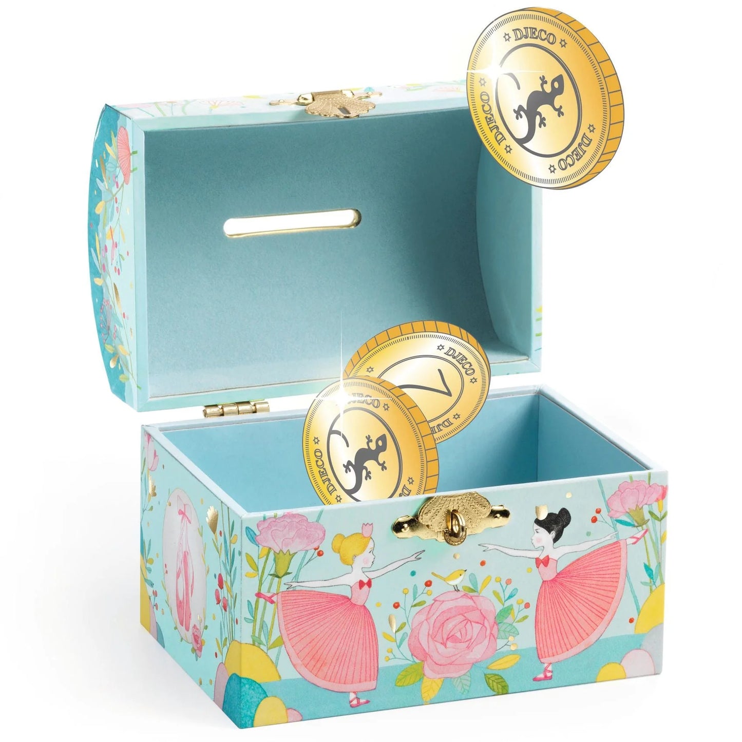 Wooden Ballerina Treasure Box