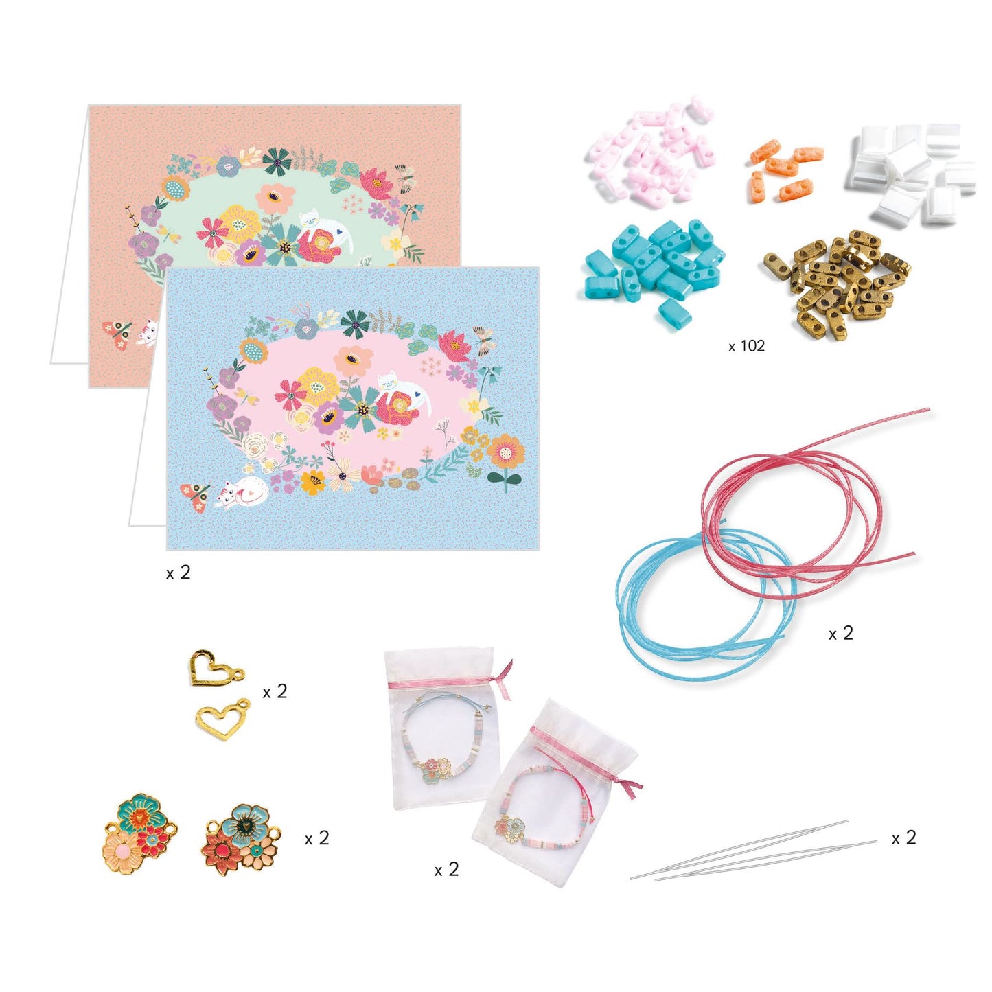 Beaded Bracelet Kit | Tila & Flowers