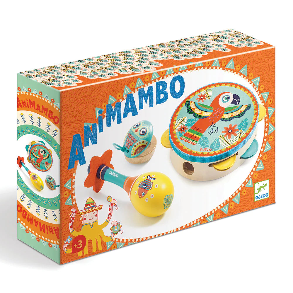 Custanity Animambo Instrument Set | Tambourine, Maracas, Castanet – Dot Dot Dot